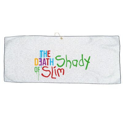 Em Of Slim Retro Colorful Death Shady Large Microfiber Waffle Golf Towel