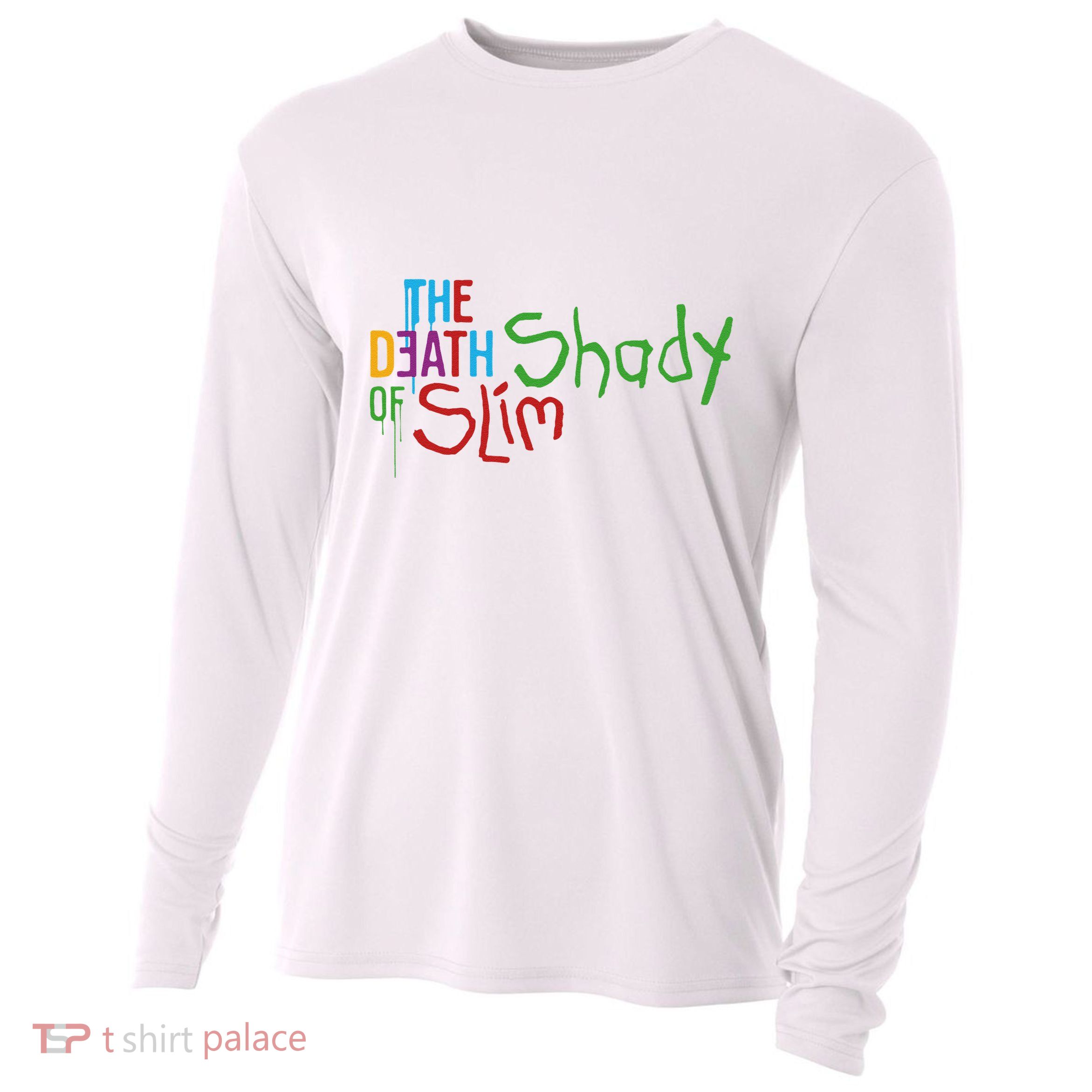 Em Of Slim Retro Colorful Death Shady Cooling Performance Long Sleeve Crew