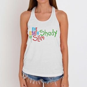 Em Of Slim Retro Colorful Death Shady Women's Knotted Racerback Tank