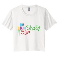 Em Of Slim Retro Colorful Death Shady Crop Top