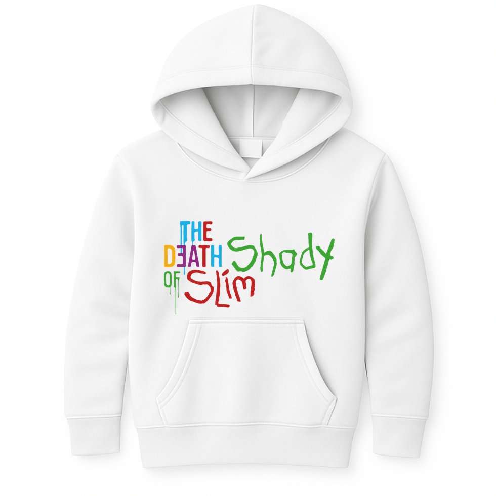 Em Of Slim Retro Colorful Death Shady Kids Hoodie