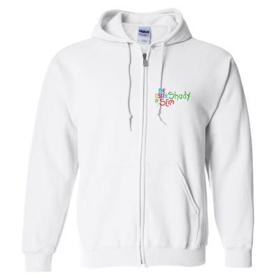 Em Of Slim Retro Colorful Death Shady Full Zip Hoodie