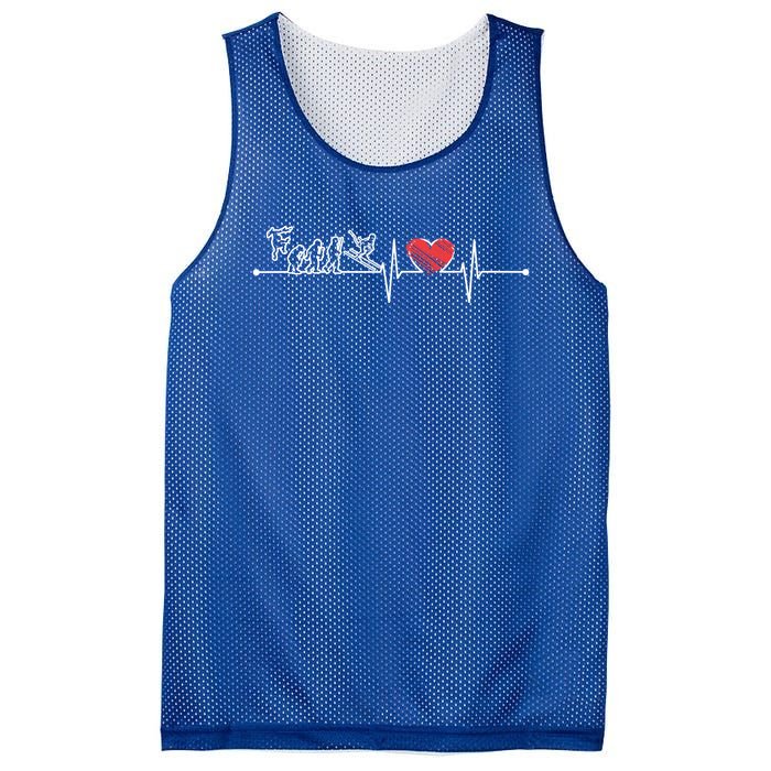 Evolution Of Skiing Player Skier Ekg Heartbeat Fans Lover Gift Mesh Reversible Basketball Jersey Tank