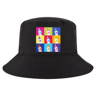 Elf On The Shelf Christmas Pop Color Elf Portrait Squares Gift Cool Comfort Performance Bucket Hat