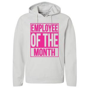 Employee Of The Month Reward Gift For Best Worker Performance Fleece Hoodie