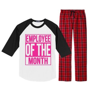 Employee Of The Month Reward Gift For Best Worker Raglan Sleeve Pajama Set