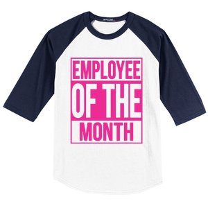 Employee Of The Month Reward Gift For Best Worker Baseball Sleeve Shirt