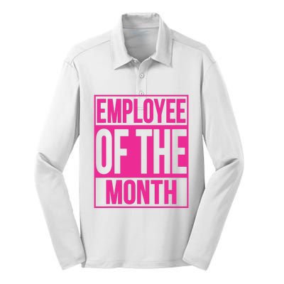 Employee Of The Month Reward Gift For Best Worker Silk Touch Performance Long Sleeve Polo