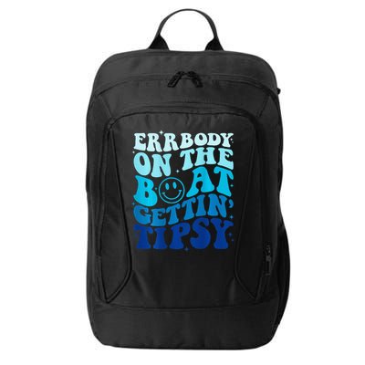 Errbody On The Boat Gettin Tipsy Retro Summer Waving City Backpack