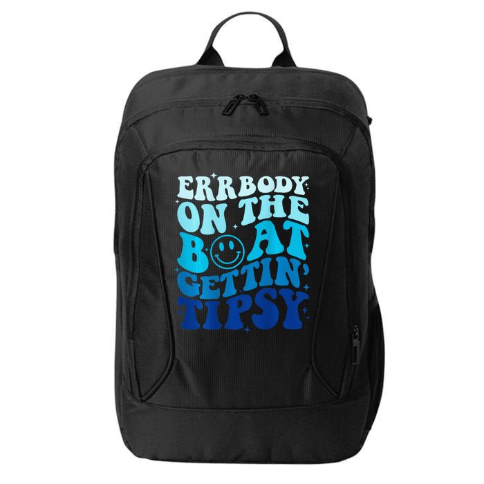 Errbody On The Boat Gettin Tipsy Retro Summer Waving City Backpack