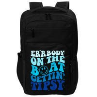 Errbody On The Boat Gettin Tipsy Retro Summer Waving Impact Tech Backpack