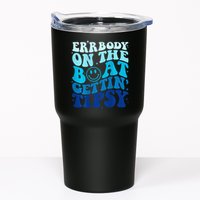 Errbody On The Boat Gettin Tipsy Retro Summer Waving Tumbler