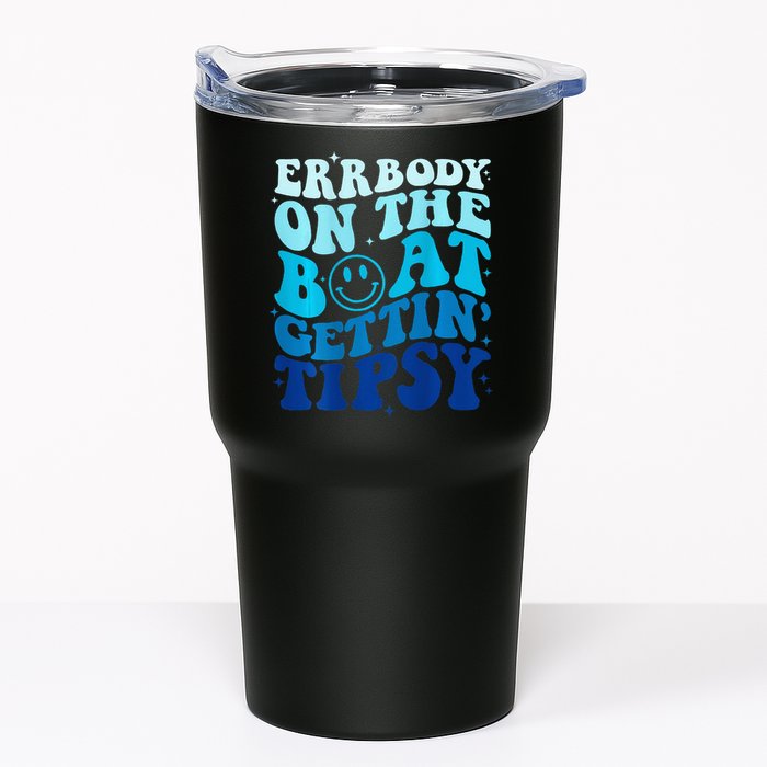 Errbody On The Boat Gettin Tipsy Retro Summer Waving Tumbler