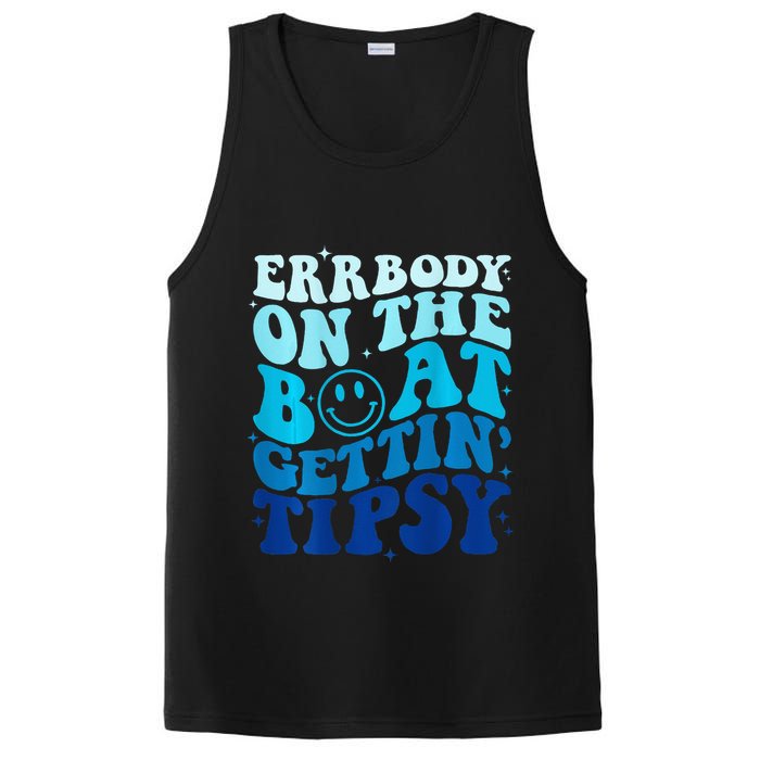Errbody On The Boat Gettin Tipsy Retro Summer Waving PosiCharge Competitor Tank