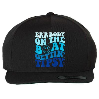 Errbody On The Boat Gettin Tipsy Retro Summer Waving Wool Snapback Cap