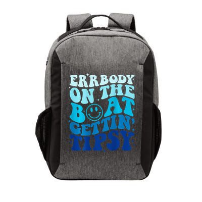 Errbody On The Boat Gettin Tipsy Retro Summer Waving Vector Backpack