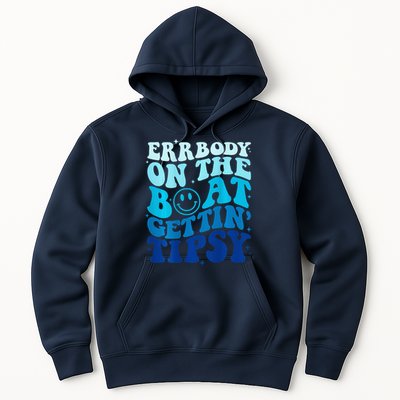 Errbody On The Boat Gettin Tipsy Retro Summer Waving Hoodie