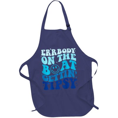 Errbody On The Boat Gettin Tipsy Retro Summer Waving Apron