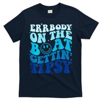 Errbody On The Boat Gettin Tipsy Retro Summer Waving T-Shirt