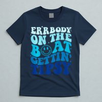 Errbody On The Boat Gettin Tipsy Retro Summer Waving T-Shirt