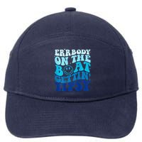 Errbody On The Boat Gettin Tipsy Retro Summer Waving 7-Panel Snapback Hat
