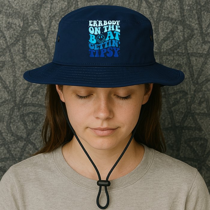 Errbody On The Boat Gettin Tipsy Retro Summer Waving Bucket Hat