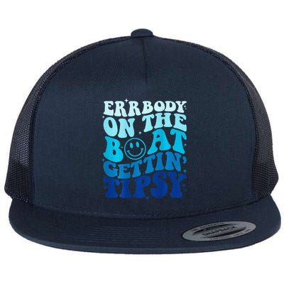Errbody On The Boat Gettin Tipsy Retro Summer Waving Flatbill Hat
