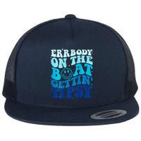 Errbody On The Boat Gettin Tipsy Retro Summer Waving Flatbill Hat