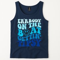 Errbody On The Boat Gettin Tipsy Retro Summer Waving Tank Top
