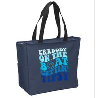 Errbody On The Boat Gettin Tipsy Retro Summer Waving Zip Tote Bag