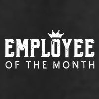 Employee Of The Month Top Best Worker Garment-Dyed Fleece Hoodie