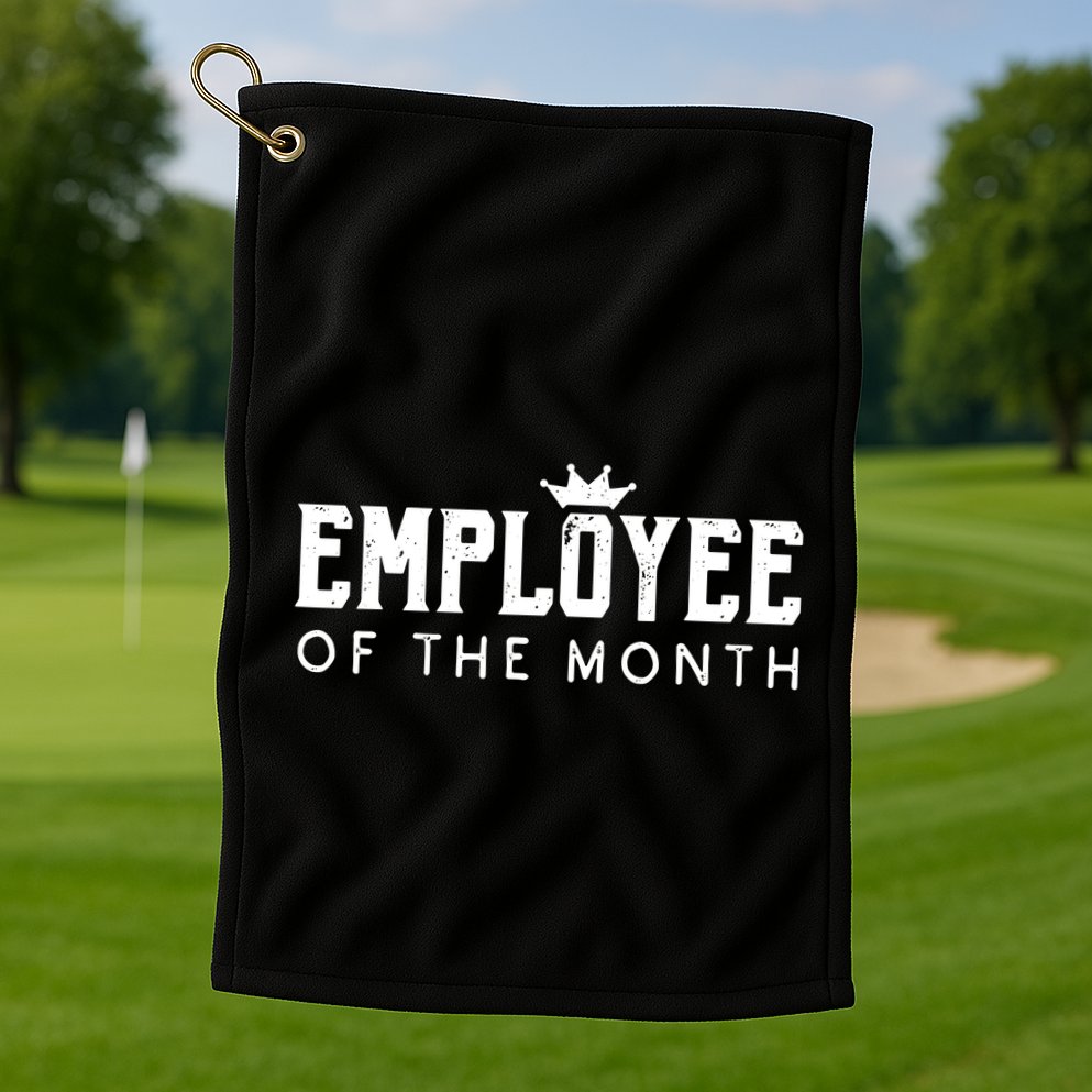 Employee Of The Month Top Best Worker Golf Towel