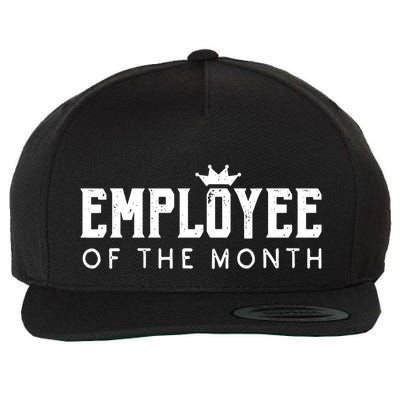 Employee Of The Month Top Best Worker Wool Snapback Cap