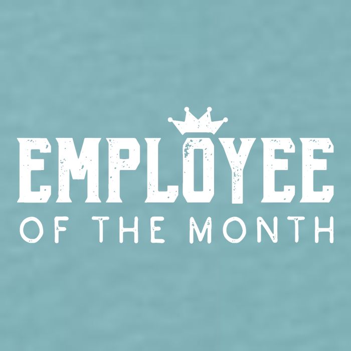 Employee Of The Month Top Best Worker Sueded Cloud Jersey T-Shirt