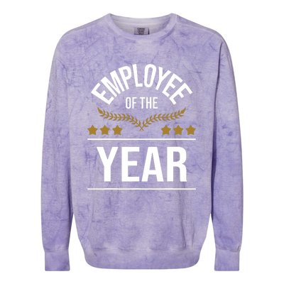 Employee Of The Year Boss Staff Employee Appreciation Colorblast Crewneck Sweatshirt