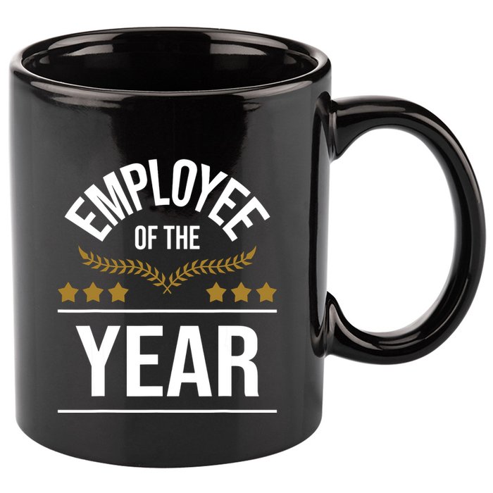 Employee Of The Year Boss Staff Employee Appreciation 11oz C Handle Ceramic Mug