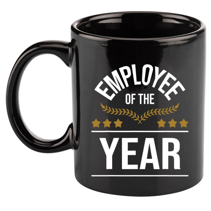 Employee Of The Year Boss Staff Employee Appreciation 11oz C Handle Ceramic Mug