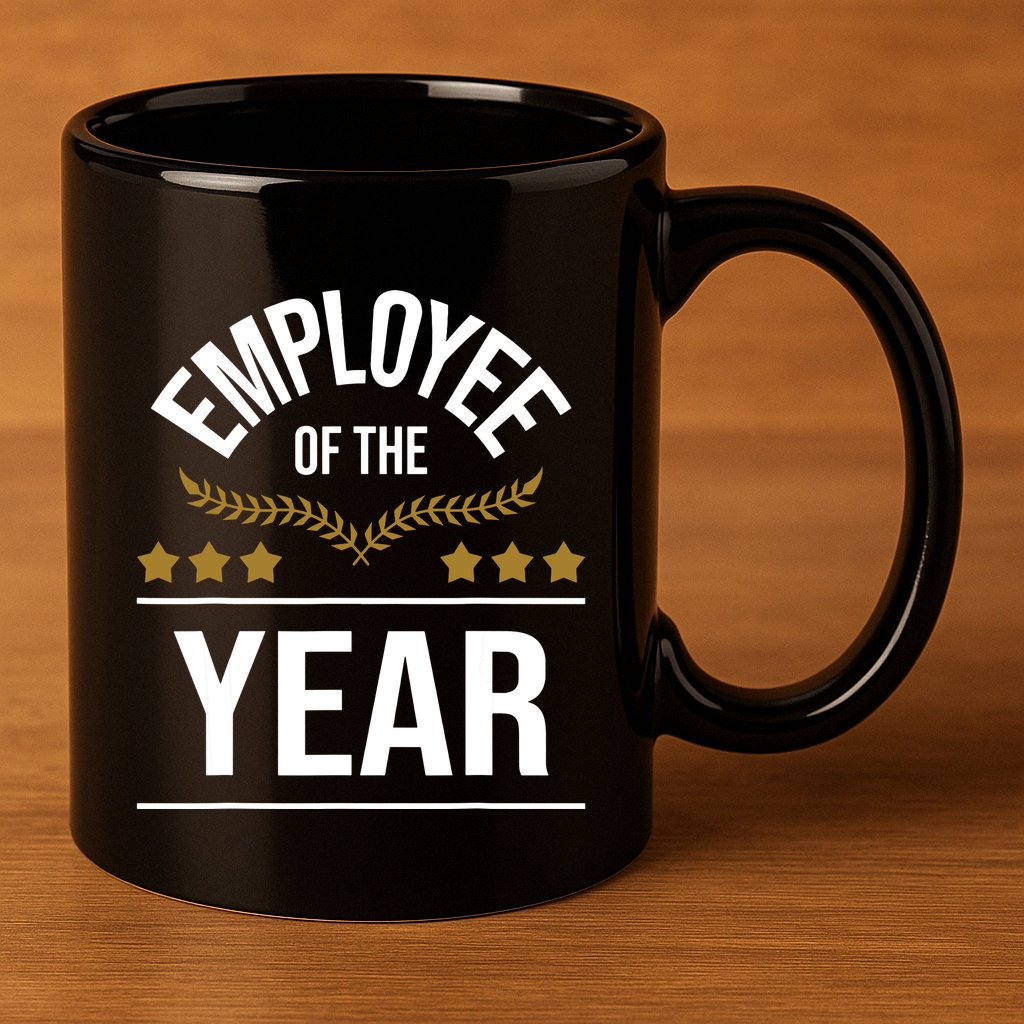 Employee Of The Year Boss Staff Employee Appreciation 11oz C Handle Ceramic Mug