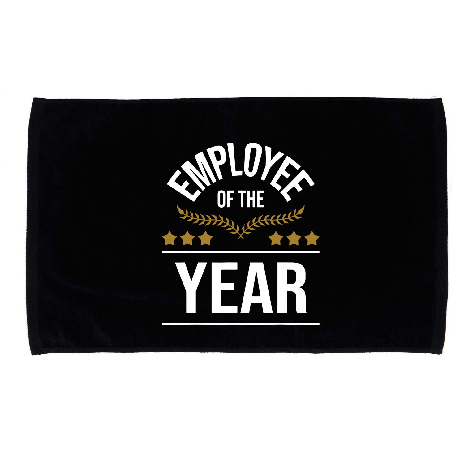 Employee Of The Year Boss Staff Employee Appreciation Microfiber Hand Towel
