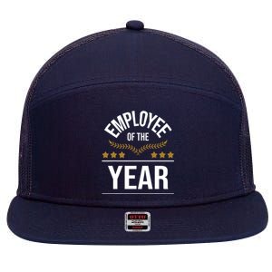 Employee Of The Year Boss Staff Employee Appreciation 7 Panel Mesh Trucker Snapback Hat