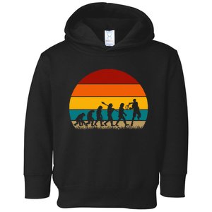 Evolution Of Tennis Retro Evolution Tennis Toddler Hoodie