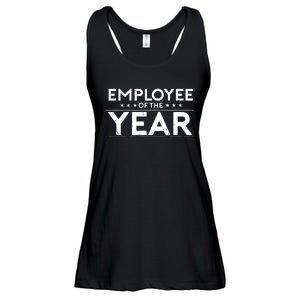 Employee Of The Year Funny For Staff Appreciation Ladies Essential Flowy Tank