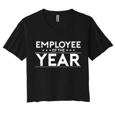 Employee Of The Year Funny For Staff Appreciation Crop Top