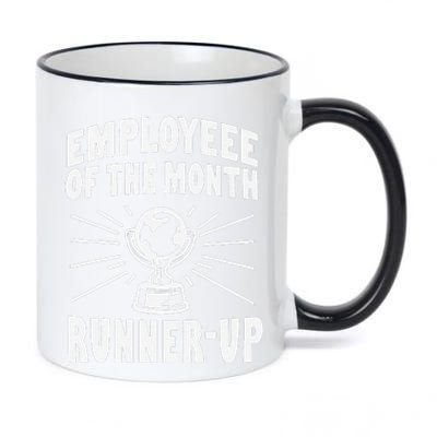 Employee Of The Month Runnerup Funny Office Humor 11oz Black Color Changing Mug