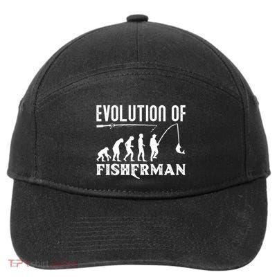 Evolution Of The Fishman Funny Fisherman 7-Panel Snapback Hat