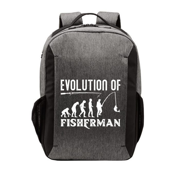 Evolution Of The Fishman Funny Fisherman Vector Backpack