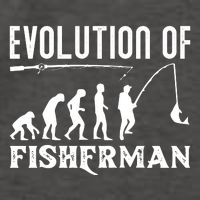 Evolution Of The Fishman Funny Fisherman Vector Backpack