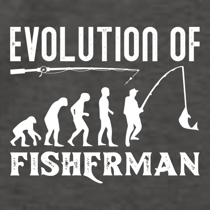 Evolution Of The Fishman Funny Fisherman Vector Backpack