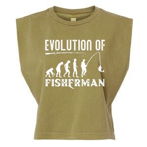 Evolution Of The Fishman Funny Fisherman Garment-Dyed Women's Muscle Tee