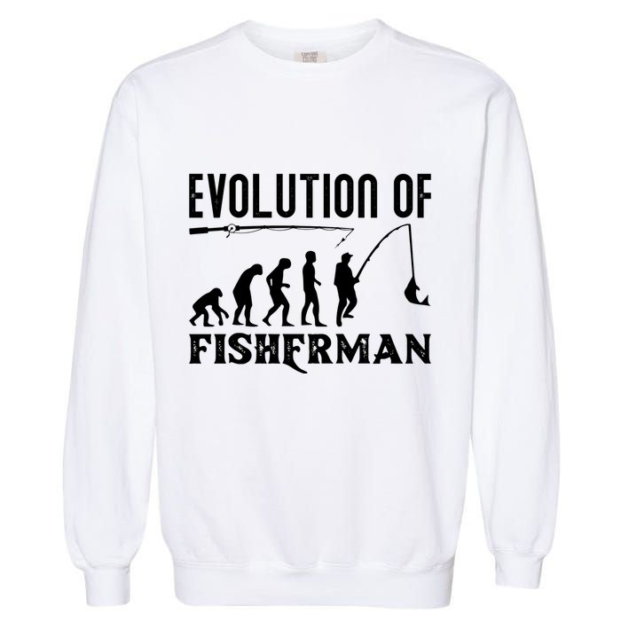 Evolution Of The Fishman Funny Fisherman Garment-Dyed Sweatshirt